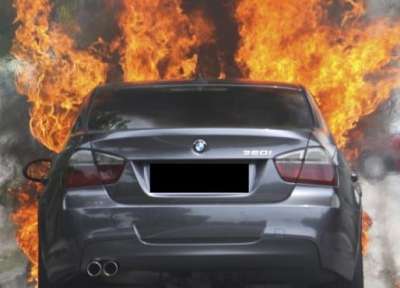 BMW горя тази нощ във врачанско село