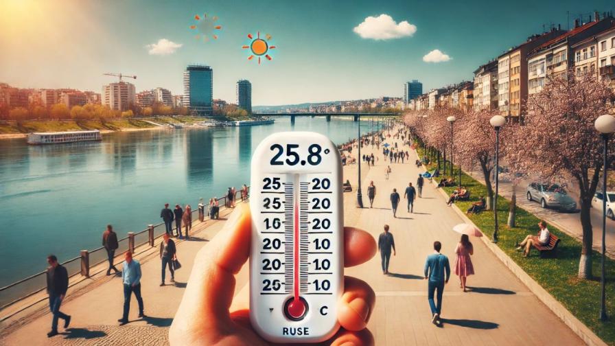 🌡️ Рекордна пролетна жега в Русе: 25,8°C на сянка