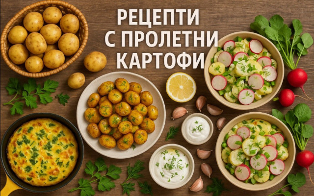 Вкусотия! Три пролетни рецепри с пресни картофи